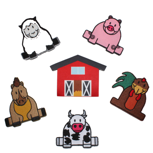 Hativity® On the Farm Patches (Set of 6 Patches)
