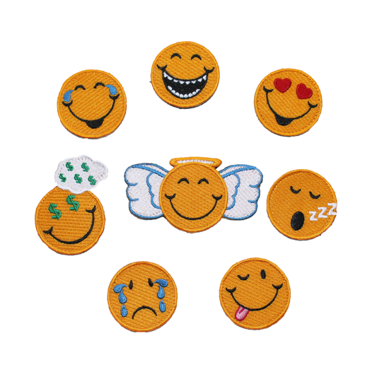Parches de emojis Hativity® (juego de 6 parches)